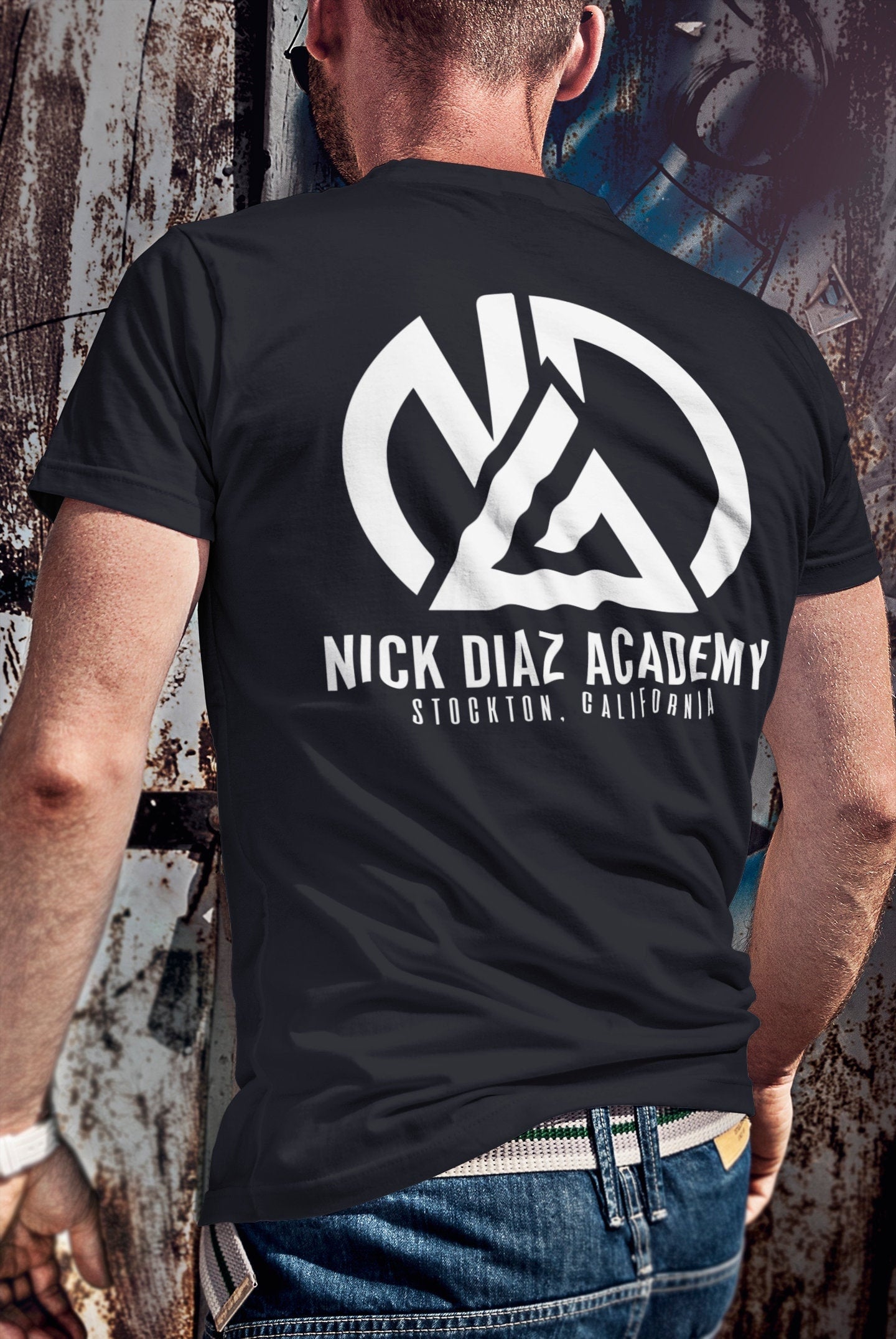 Nick Diaz Jiu Jitsu Front & Back Graphic Logo Unisex T-Shirt