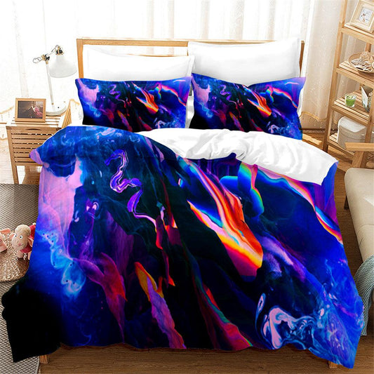 3D Artistic Color Cloud Quilt Cover Set Bedding Set Duvet Cover Pillowcases 187