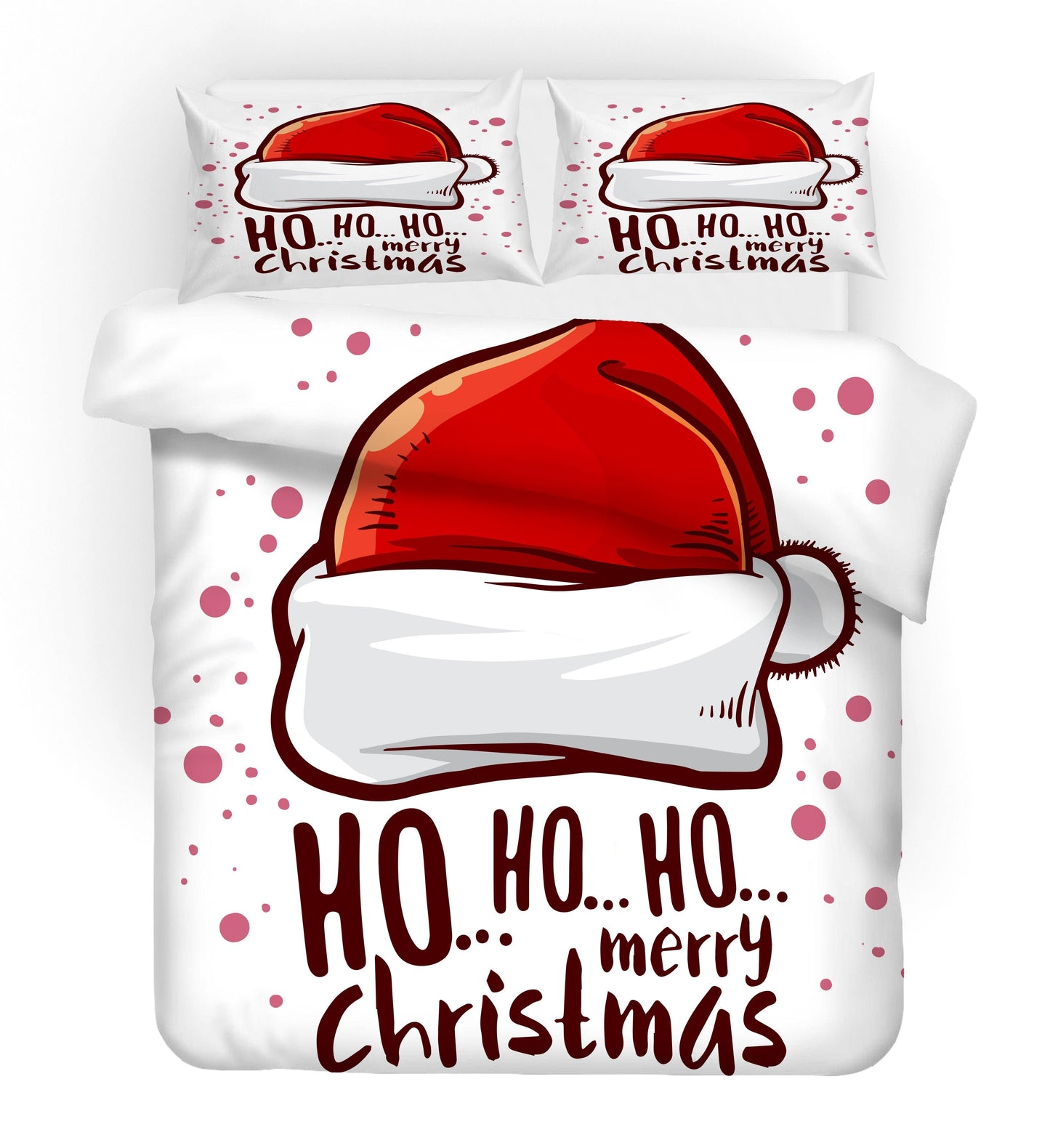 3D Cartoon Christmas Quilt Cover Set Bedding Set Duvet Cover Pillowcases WJ 1643