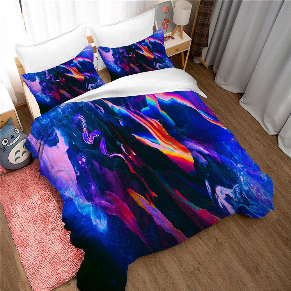 3D Artistic Color Cloud Quilt Cover Set Bedding Set Duvet Cover Pillowcases 187