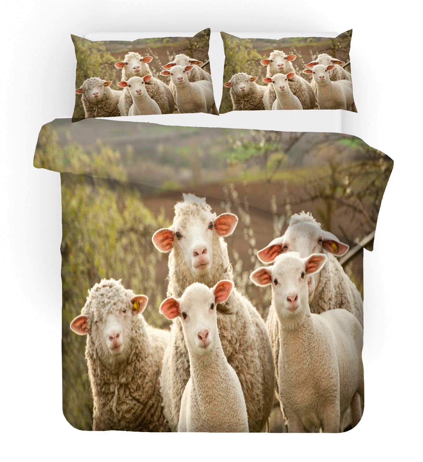 3D Animal Sheep Quilt Cover Set Bedding Set Duvet Cover Pillowcases 27
