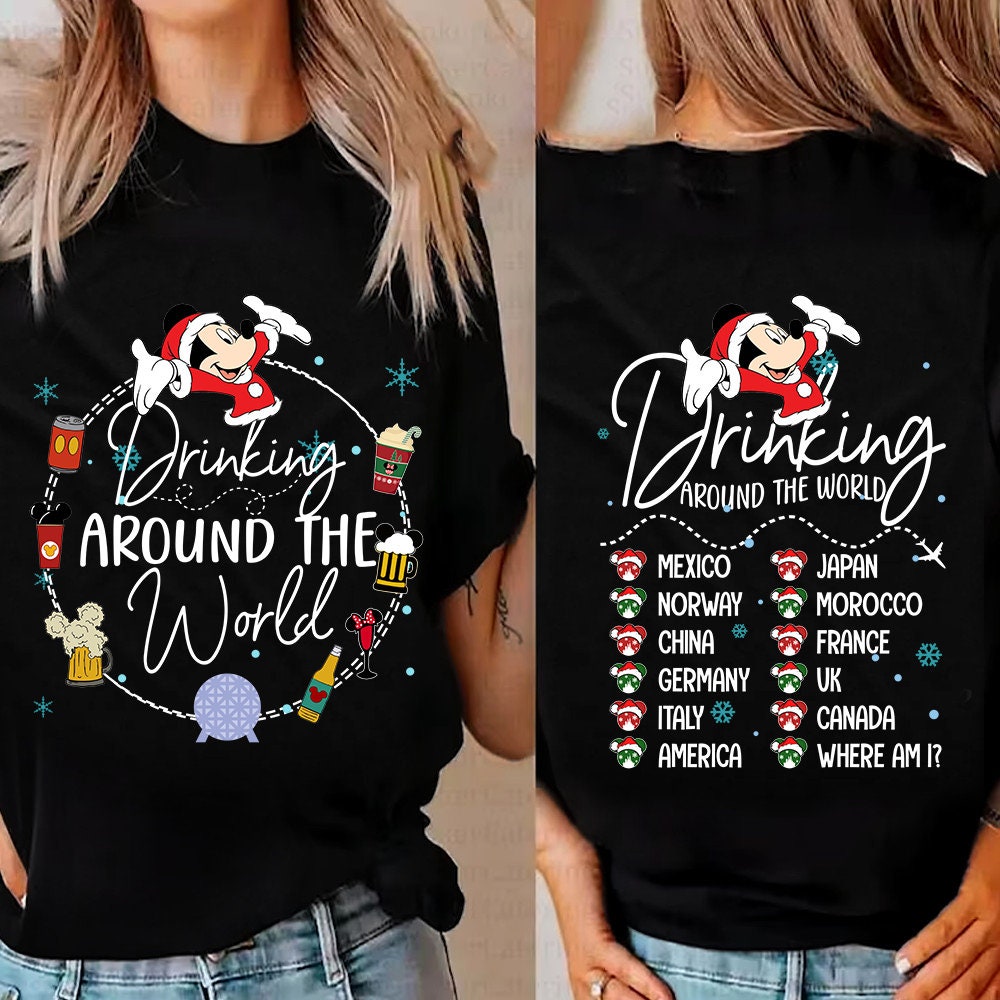 Drinking Around The World Christmas Shirts