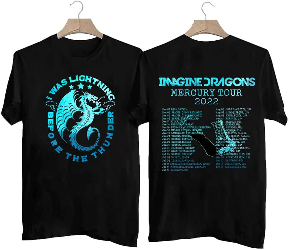 Imagine Dragons Shirt, Mercury Tour 2022 T-shirt, Gift for Imagine Dragon Fans, Music Concert Shirt