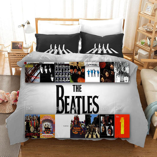3D Band The Beatles Quilt Cover Set Bedding Set Pillowcases 61