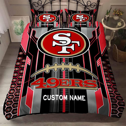 NFL San Francisco 49ers Custom Name Limited Edition Bedding Set