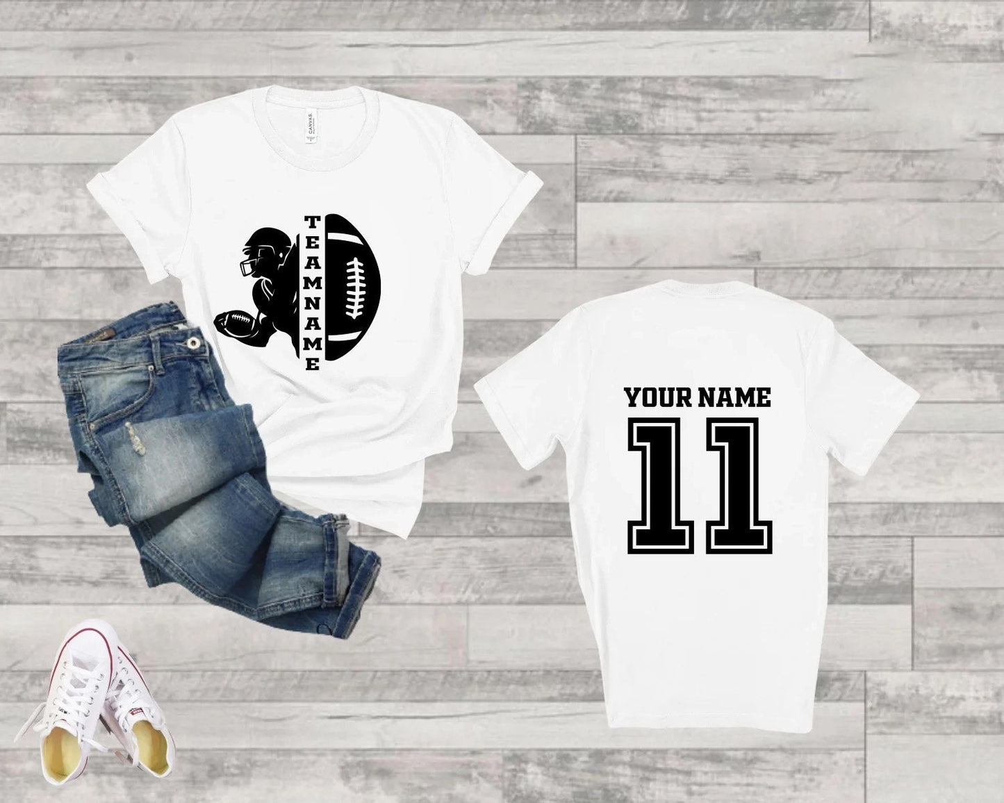 Customized Football Shirt, Your Name Football Shirt, Game Day Shirt