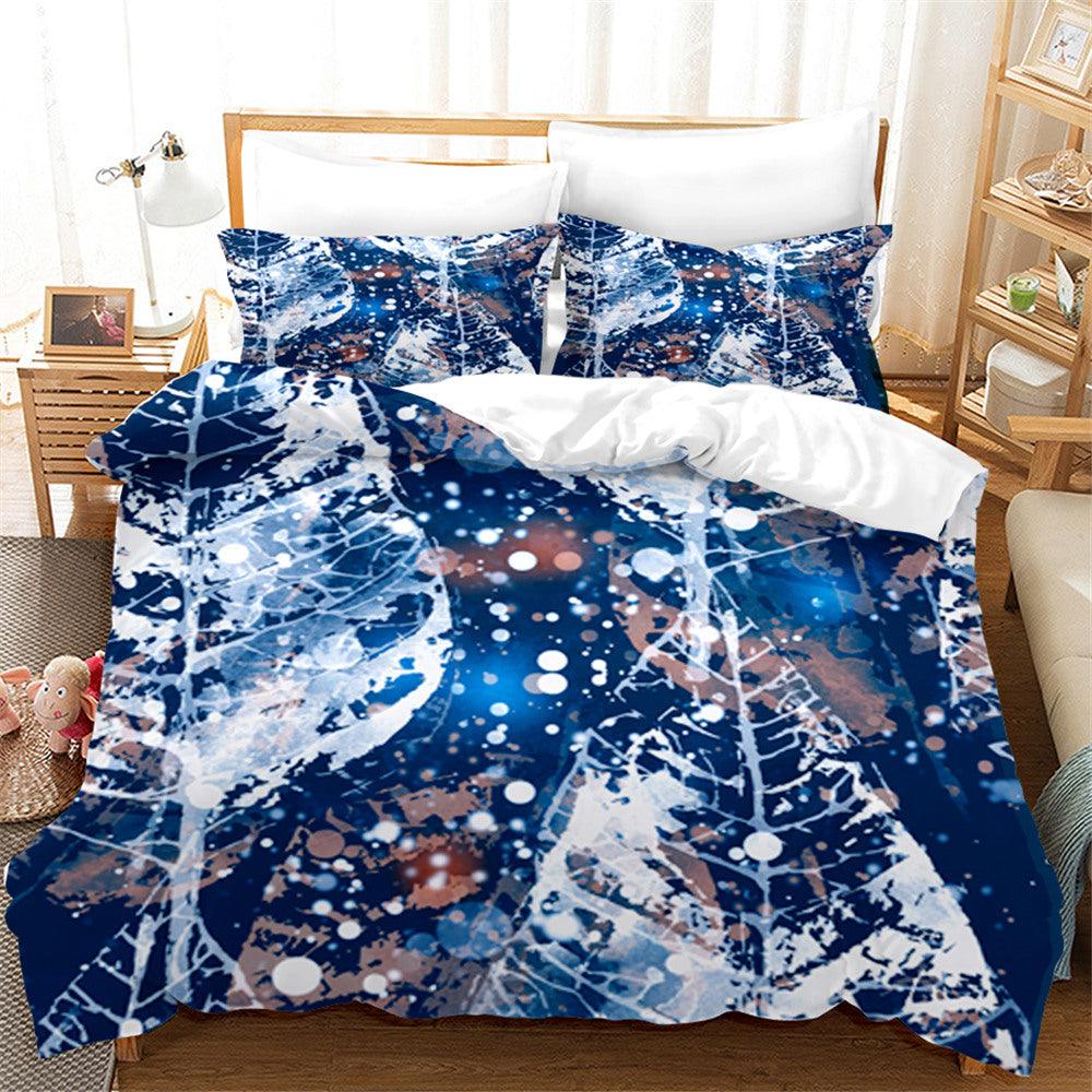 3D Abstract Leaf Texture Quilt Cover Set Bedding Set Duvet Cover Pillowcases 107