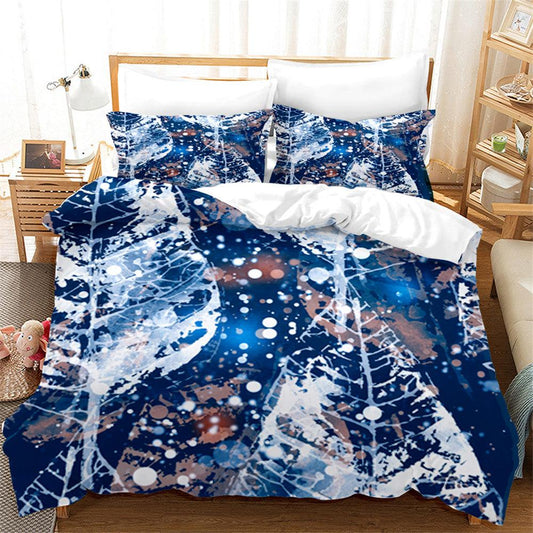 3D Abstract Leaf Texture Quilt Cover Set Bedding Set Duvet Cover Pillowcases 107