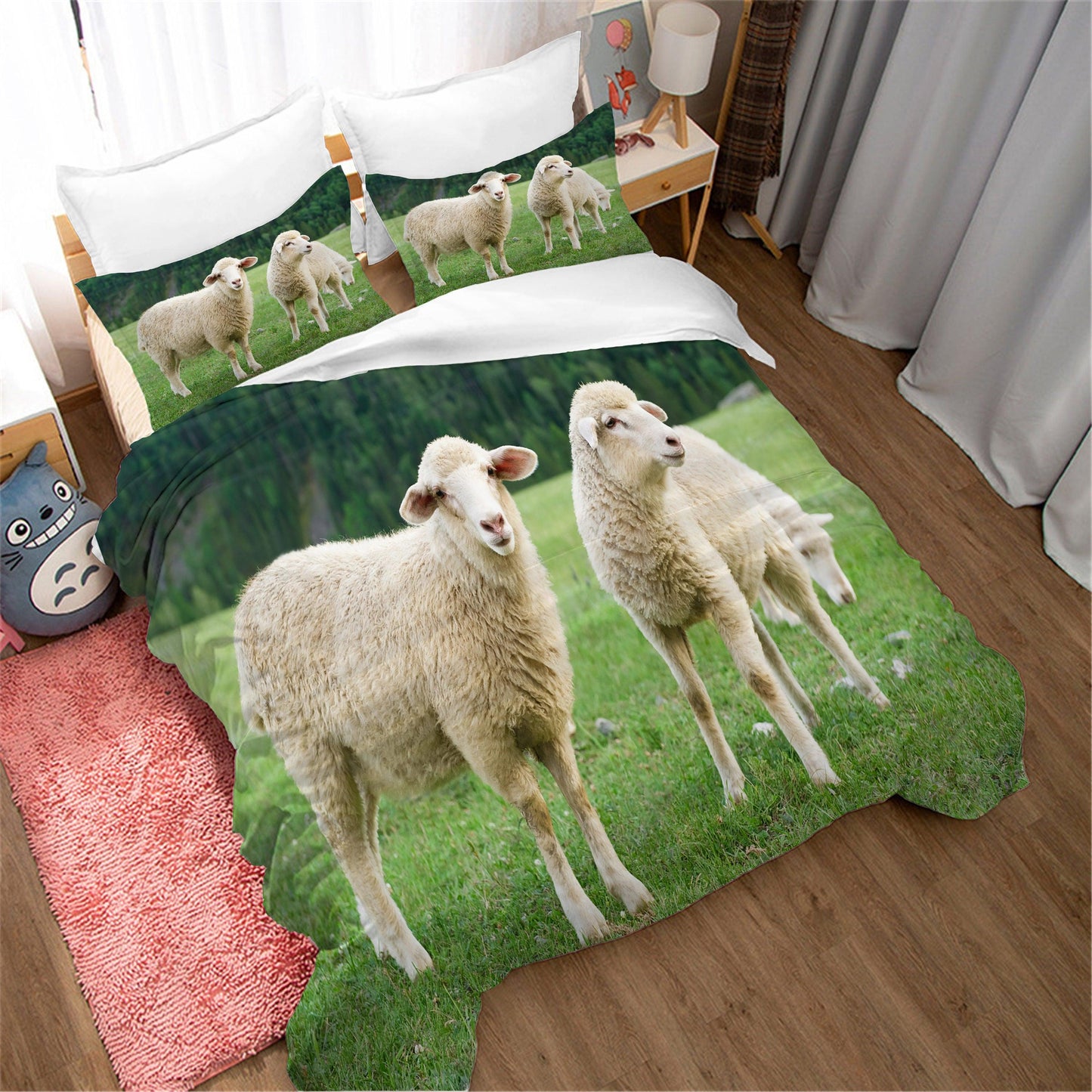 3D Animal Sheep Meadow Quilt Cover Set Bedding Set Duvet Cover Pillowcases 28