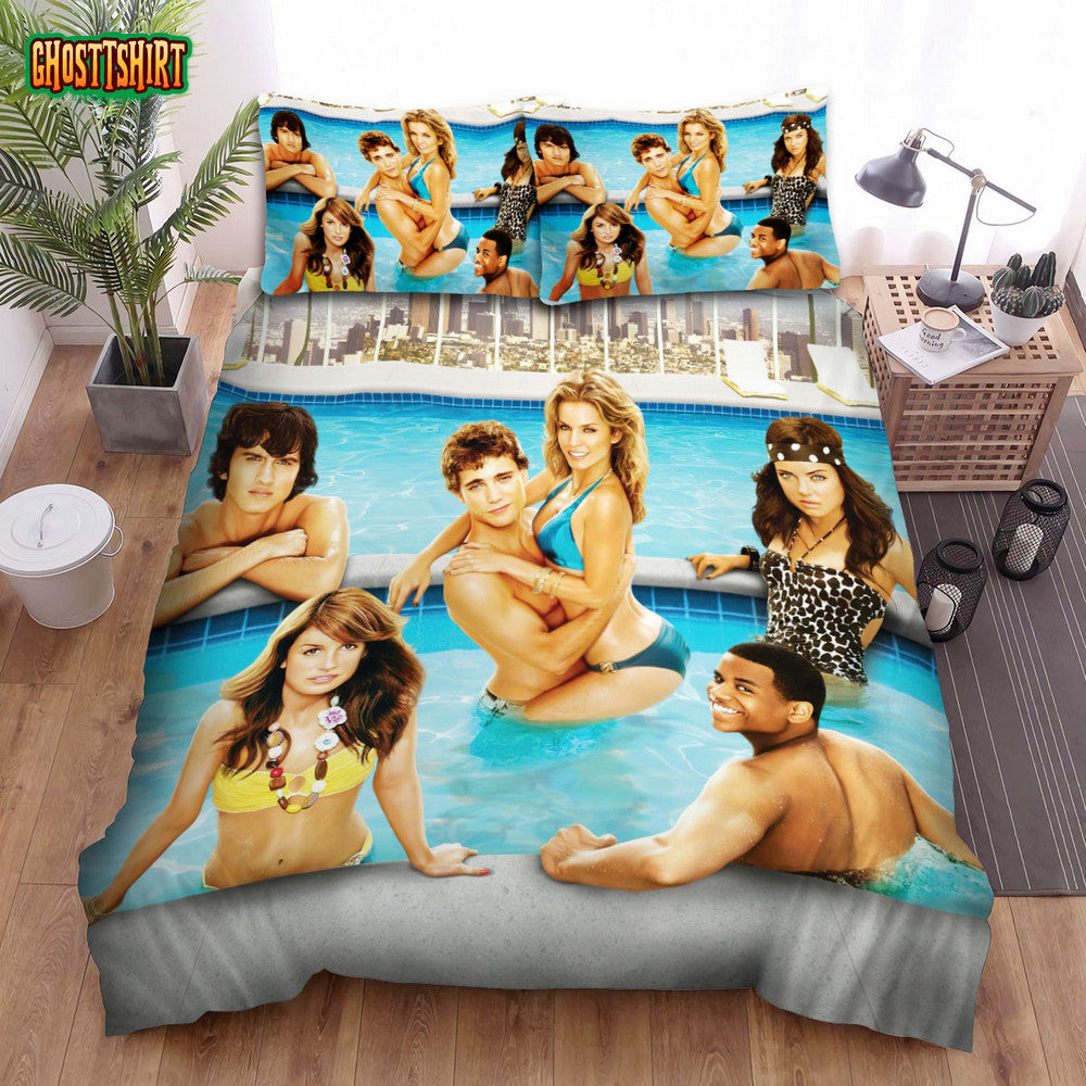 90210 Movie Poster 2 Bed Sheets Duvet Cover Bedding Set