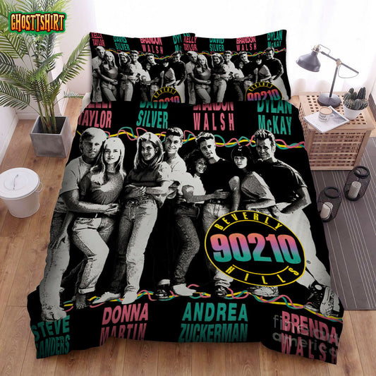 90210 Movie Poster Art Bed Sheets Duvet Cover Bedding Set