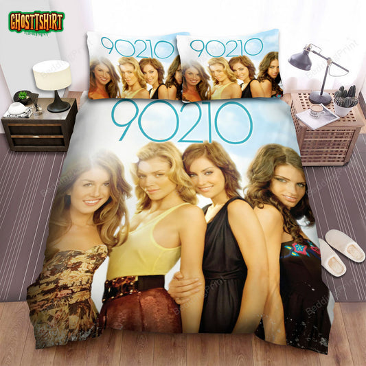 90210 Naomi Clark & Annie Wilson Poster Bed Sheets Duvet Cover Bedding Set