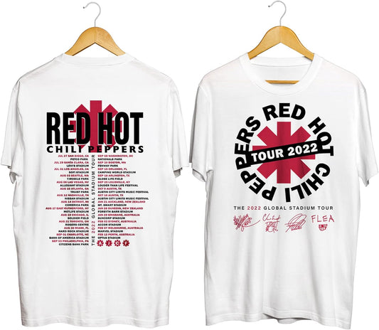 Reds Hots World Tour 2022 Chilis Peppers T-Shirt, Rock Band Music Concert Shirt