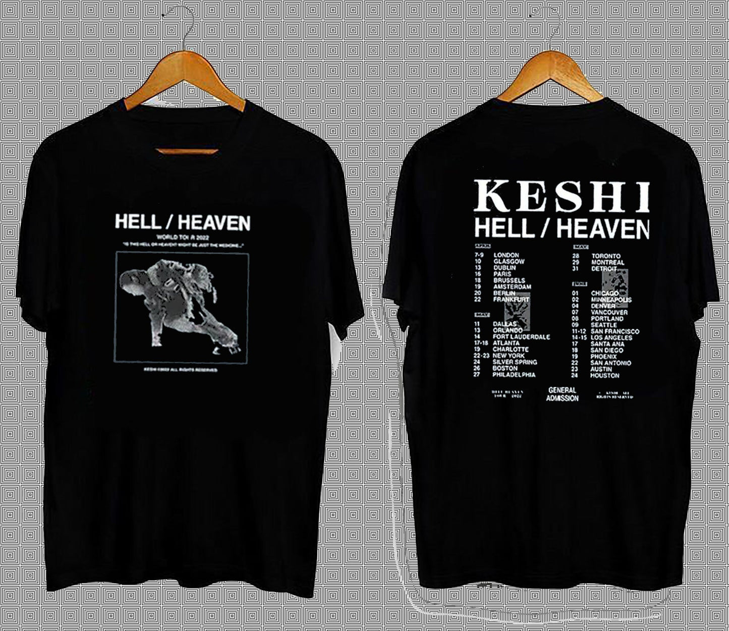 Keshi Hell Heaven World Tour 2022 Shirt, Keshi World Tour 2022 Shirt
