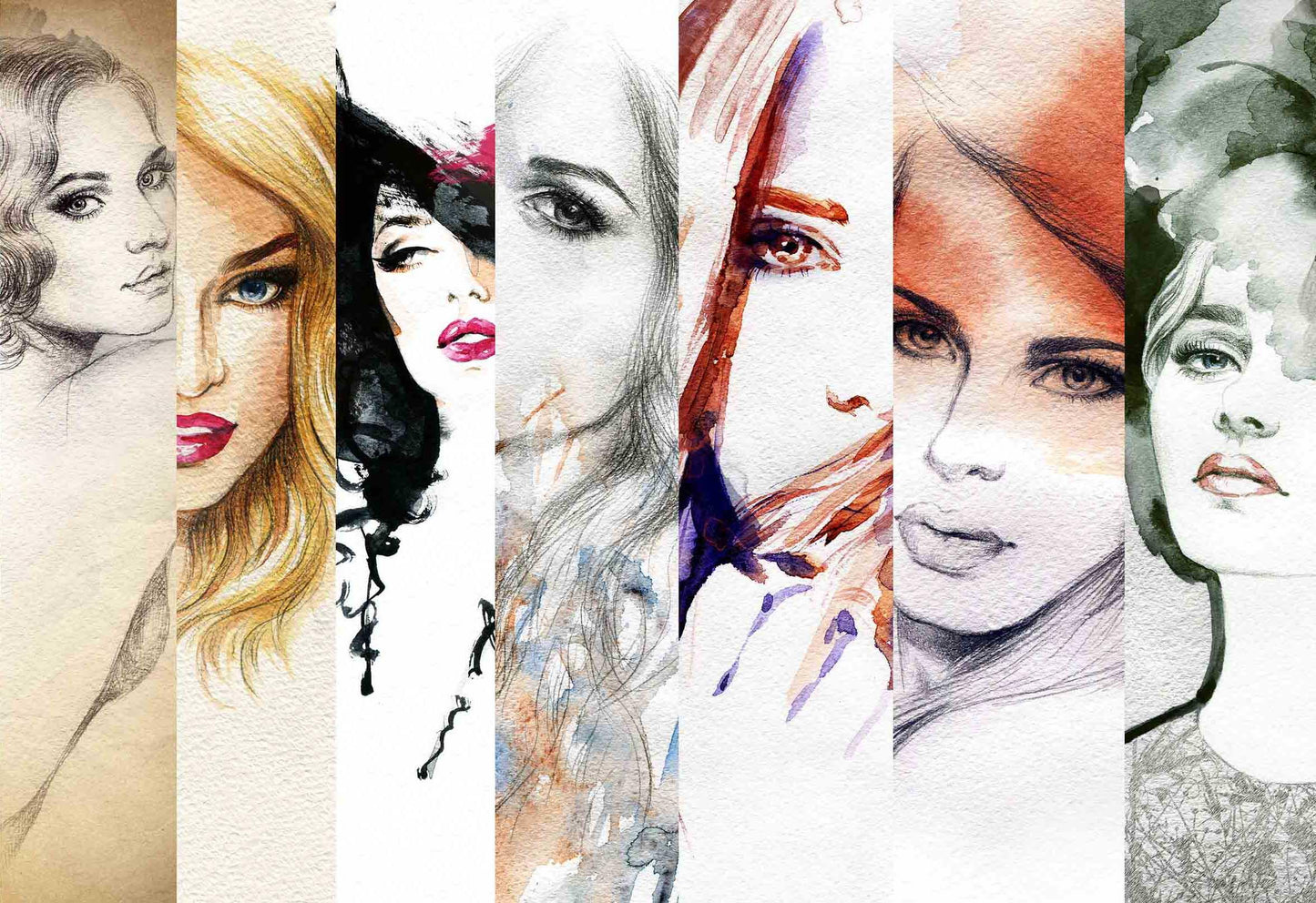 3D Beauty Female Women Quilt Cover Set Bedding Set Pillowcases 97