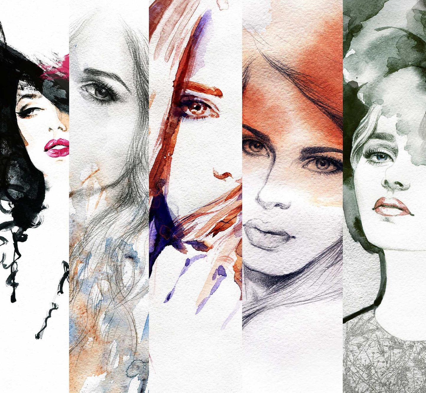 3D Beauty Female Women Quilt Cover Set Bedding Set Pillowcases 97