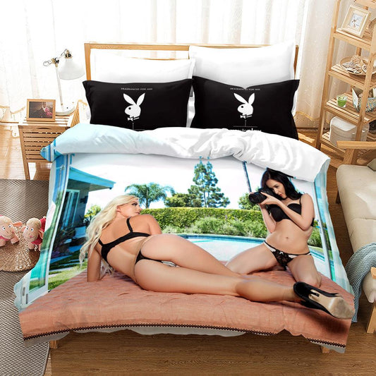3D Bikini Girl Quilt Cover Set Bedding Set Duvet Cover Pillowcases A118 LQH