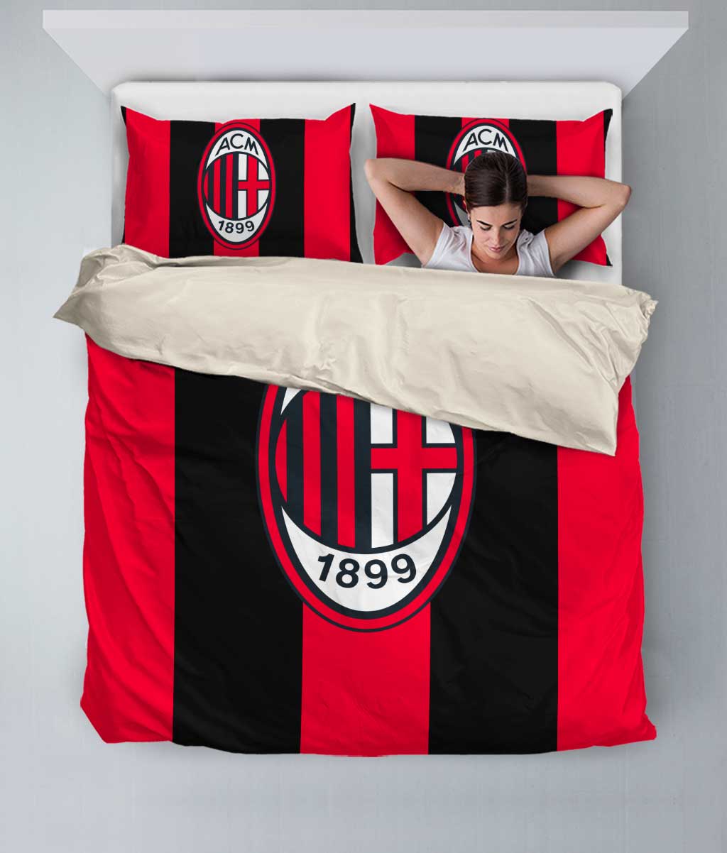 AC Milan Red Black Bedding Set