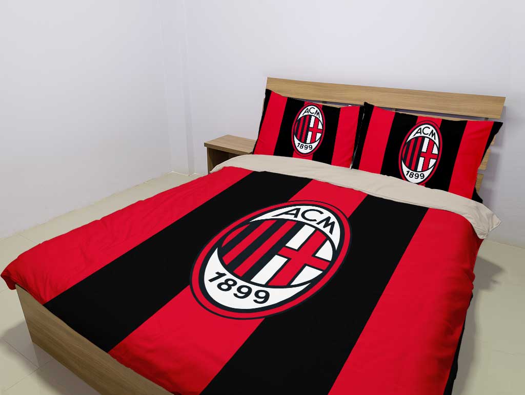 AC Milan Red Black Bedding Set