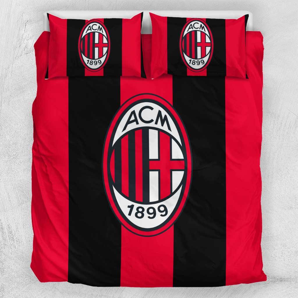 AC Milan Red Black Bedding Set