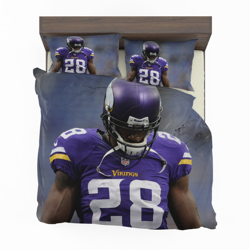 Adrian Peterson Minnesota Vikings American Football Bedding Set