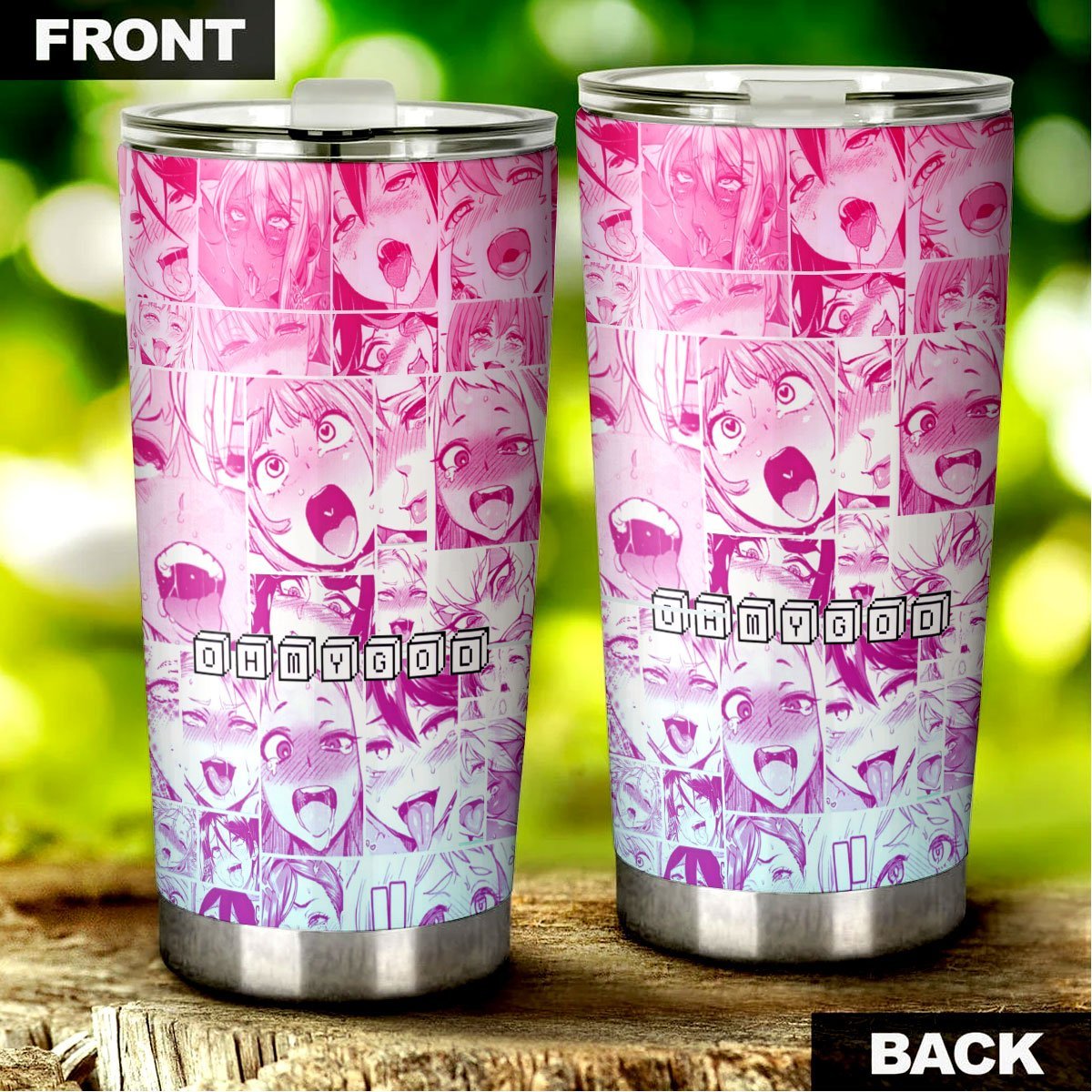 Ahegao Tumbler Cup Custom Anime Car Interior Accessories