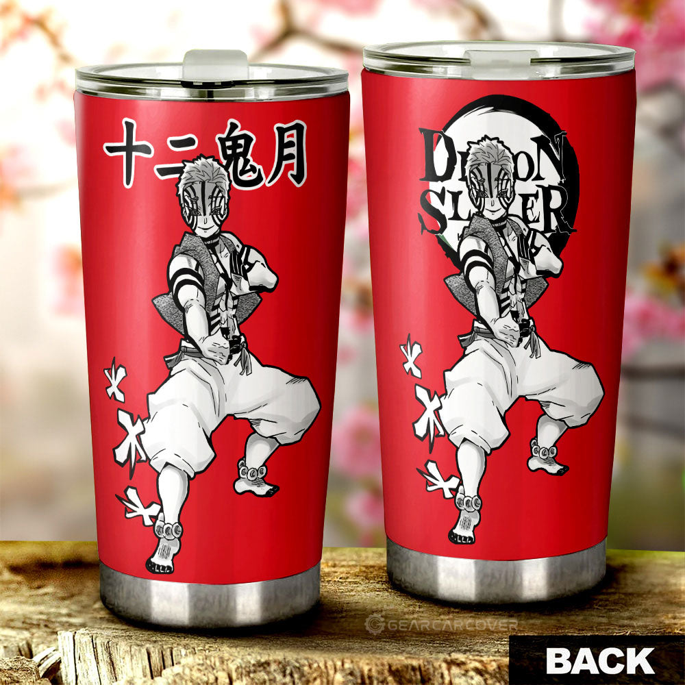 Akaza Tumbler Cup Custom Demon Slayer Anime Car Accessories Manga Style For Fans