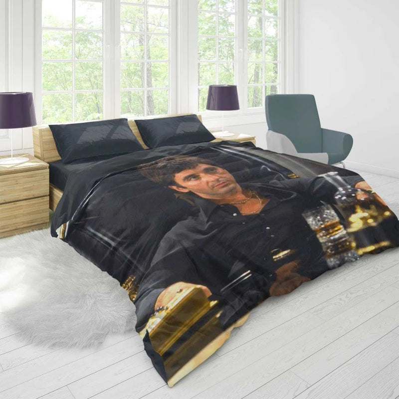 Al Pacino as Scarface Movie Duvet Cover