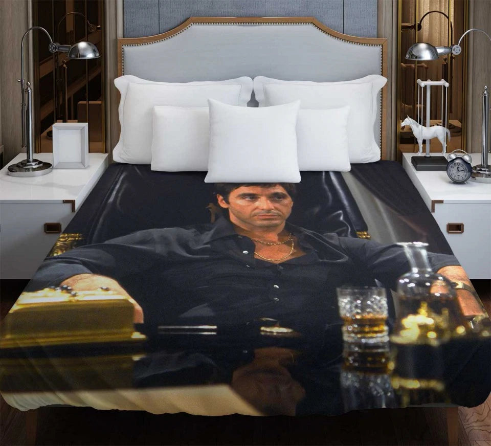 Al Pacino as Scarface Movie Duvet Cover