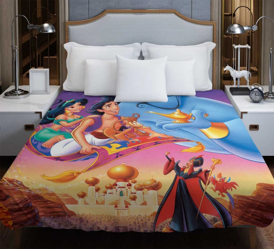 Aladdin Movie Disney Genie Princess Jasmine Duvet Cover