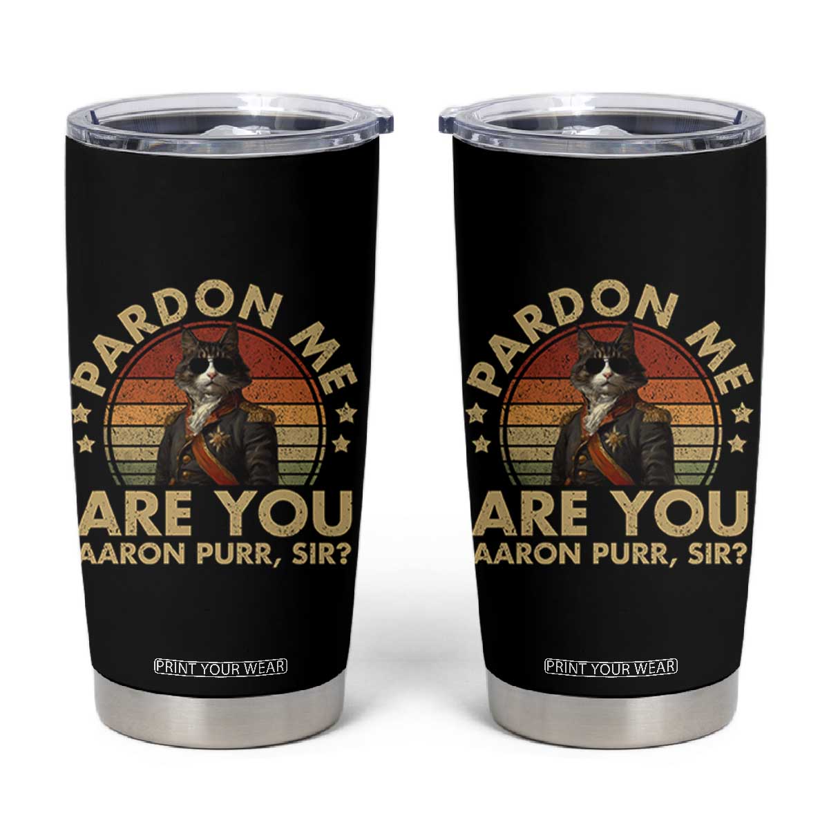 Alexander Hamilton Cat Tumbler Cup Funny Gifts For Fans Cat Lovers TS10