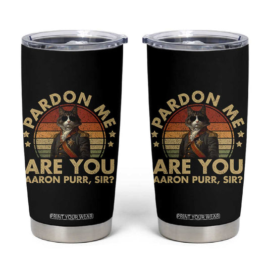 Alexander Hamilton Cat Tumbler Cup Funny Gifts For Fans Cat Lovers TS10