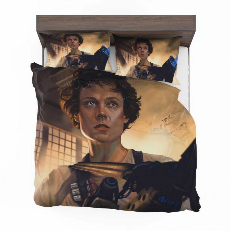 Aliens Movie Cas Ellen Ripley Sigourney Weaver Bedding Set