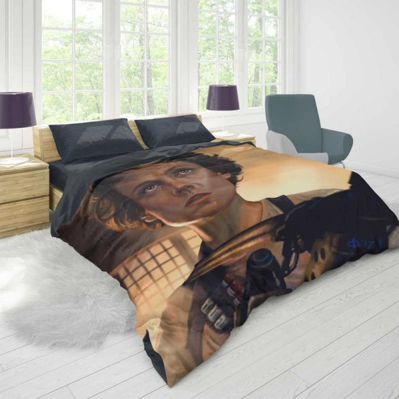 Aliens Movie Cas Ellen Ripley Sigourney Weaver Duvet Cover