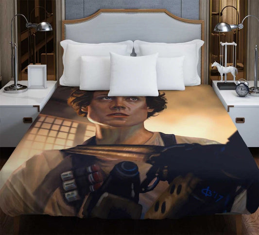 Aliens Movie Cas Ellen Ripley Sigourney Weaver Duvet Cover