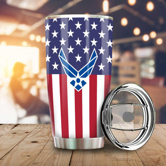 American Flag Military Air Force Tumbler Cup Custom Anime Car Interior Accessories