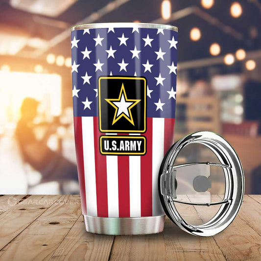 American Flag Military Army Tumbler Cup Custom Car Interior Accessories