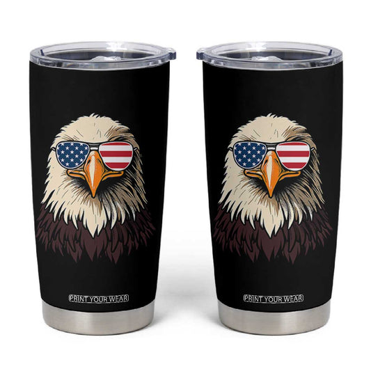 American Flag Patriotic Eagle Tumbler Cup 4th of July TS10