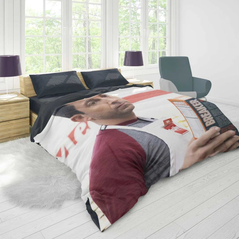American Underdog Movie Zachary Levi Duvet Cover