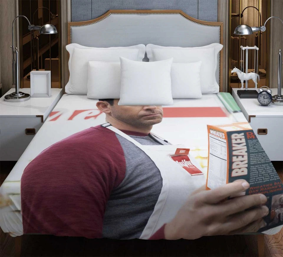 American Underdog Movie Zachary Levi Duvet Cover