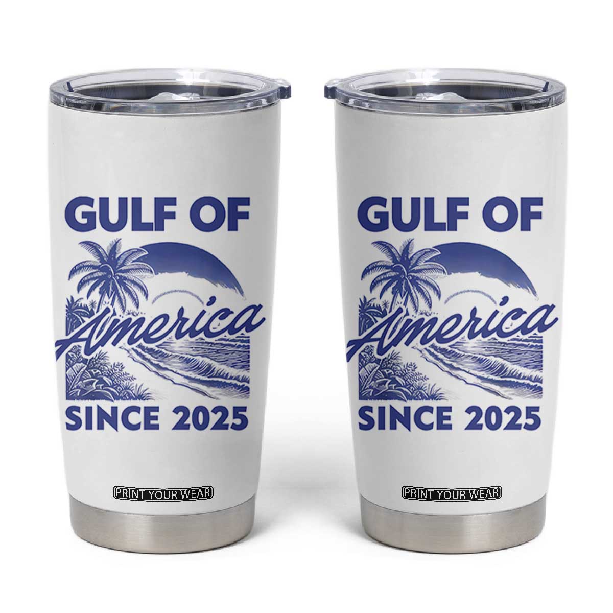 America's Gulf Tumbler Cup Since 2025 Trump Mexico Vintage Summer Beach Vibes TS10