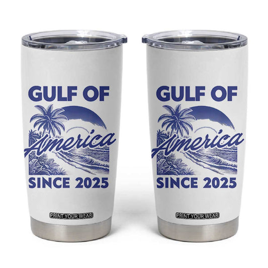 America's Gulf Tumbler Cup Since 2025 Trump Mexico Vintage Summer Beach Vibes TS10