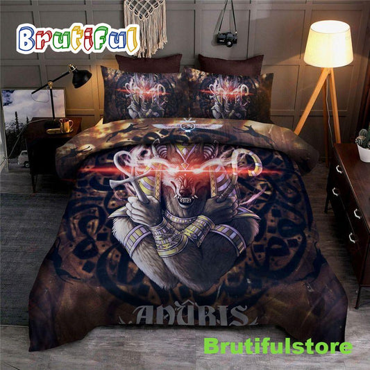 Ancient Egypt Anubis God Bedding Set