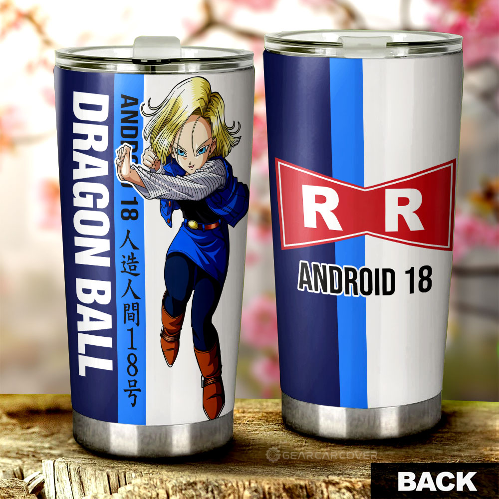 Android 18 Tumbler Cup Custom Car Accessories For Fans