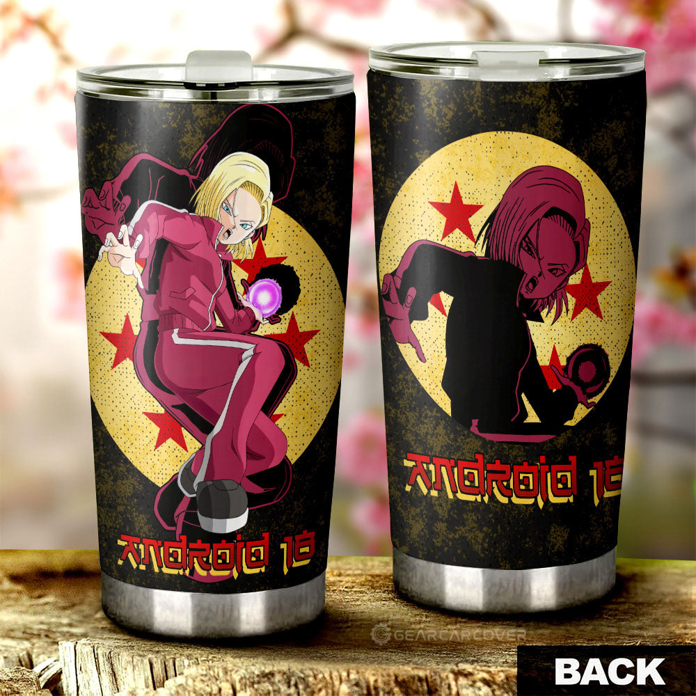 Android 18 Tumbler Cup Custom Car Accessories