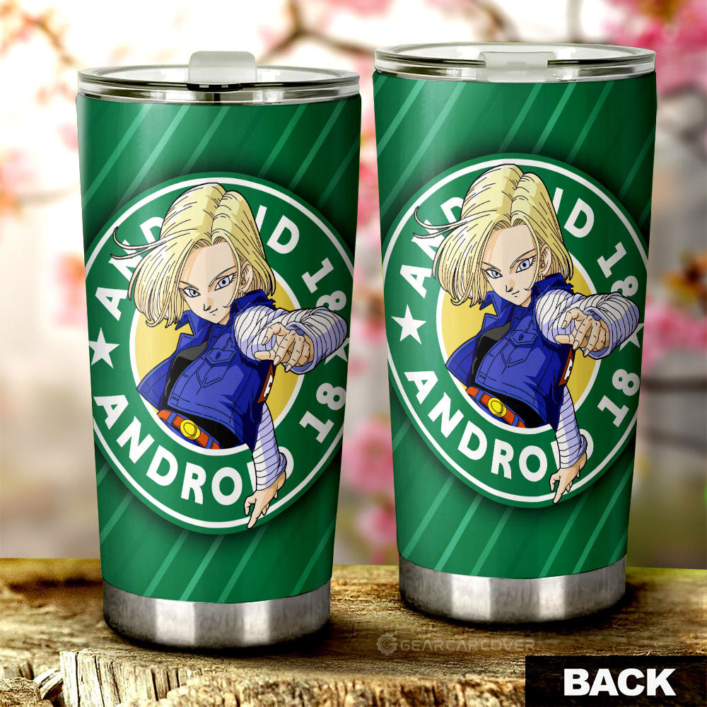 Android 18 Tumbler Cup Custom Dragon Ball Anime Car Accessories