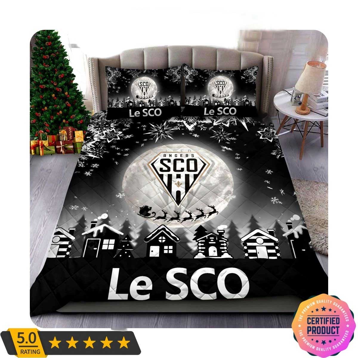Angers SCO Logo Xmas Bedding Set