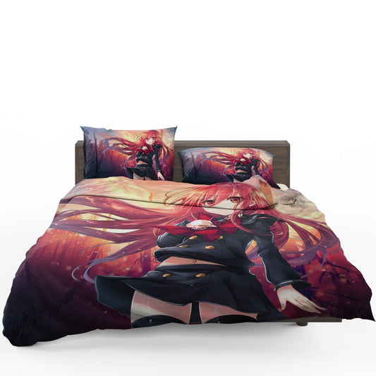 Anime Girl Fire Angel Bedding Set
