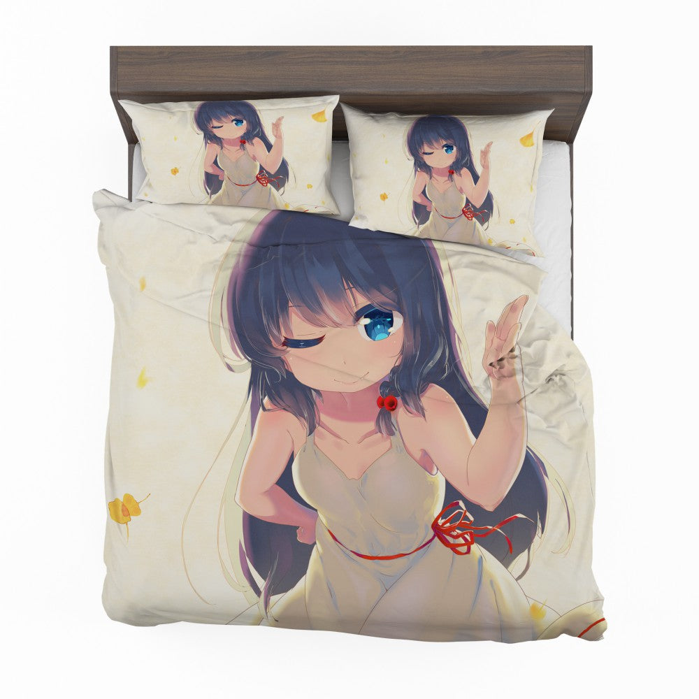 Anime Girl Japanes Cartoon Bedding Set