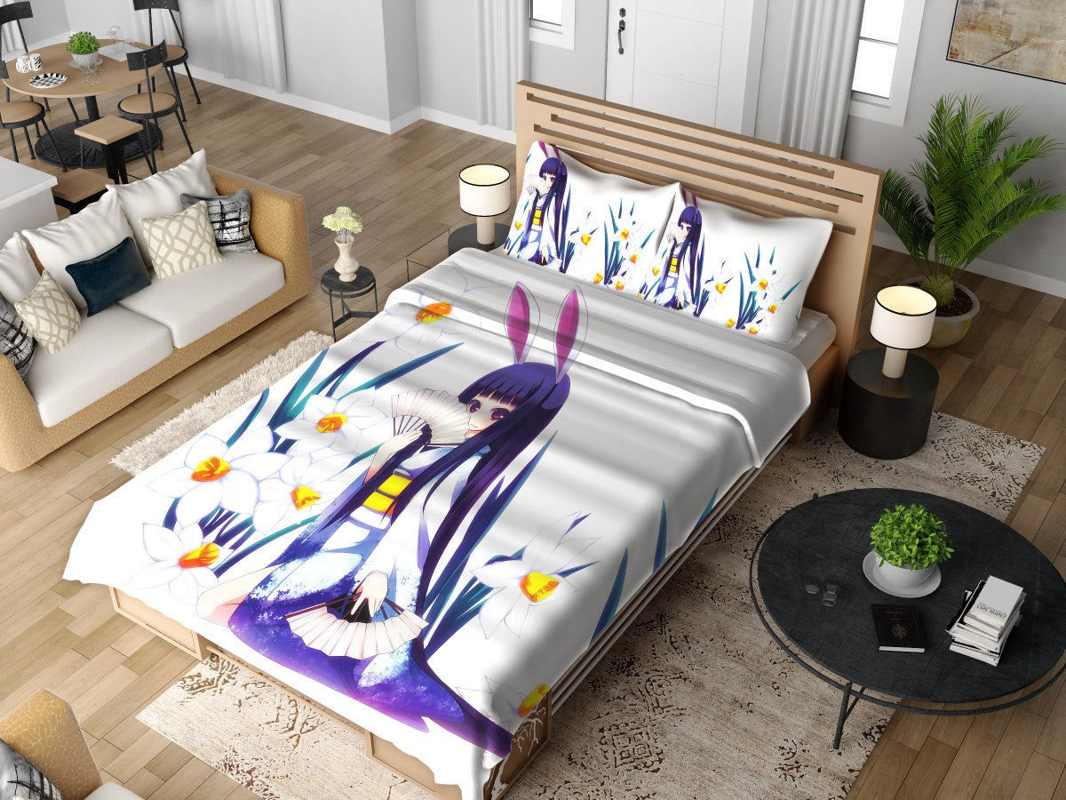 Anime Girl Violet Bedding Set